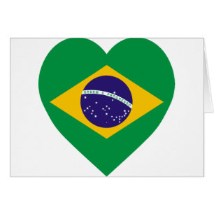 Brazil Flag Heart