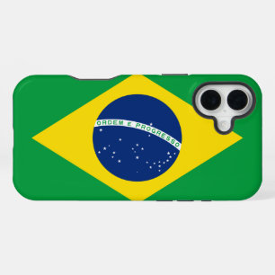 Brazil flag iPhone 16 plus case