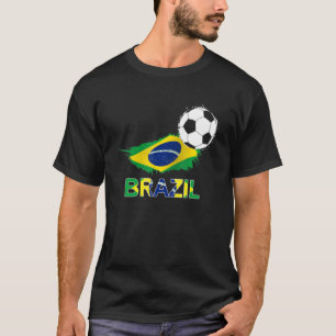 Brazil Flag Jersey Supporter Brazilian Soccer Team T-Shirt
