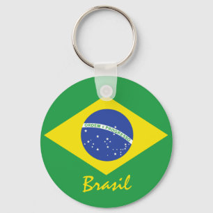 Brazil Flag Key Ring