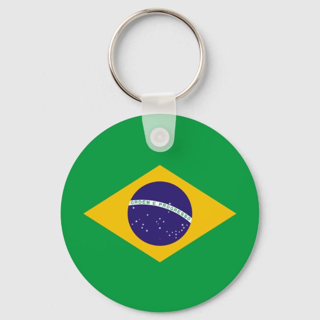 Brazil Flag Key Ring (Front)