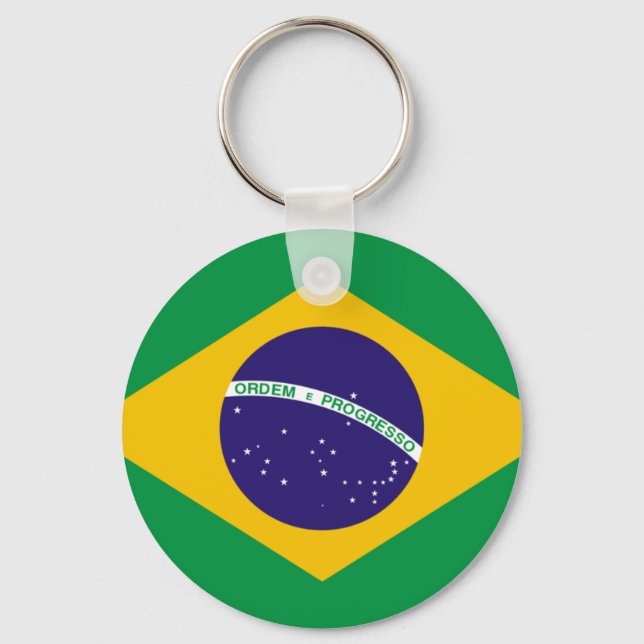Brazil flag key ring (Front)