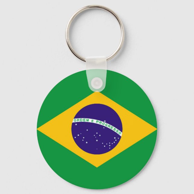 Brazil Flag Key Ring (Front)