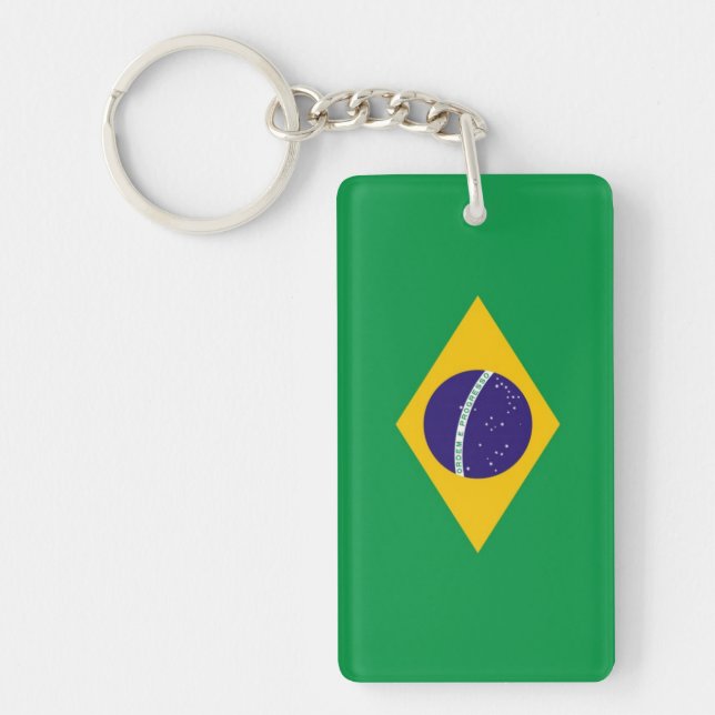 Brazil Flag Key Ring (Front)