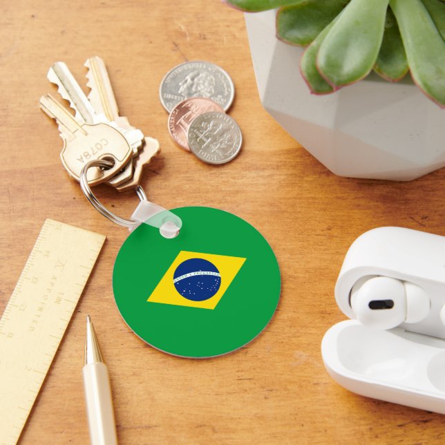 Brazil flag key ring (Desk)