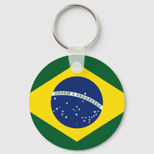 Brazil flag key ring