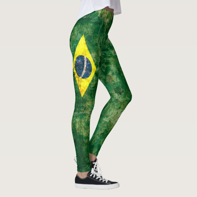 Brazil Flag Leggings (Right)