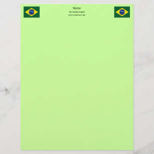Brazil flag letterhead design