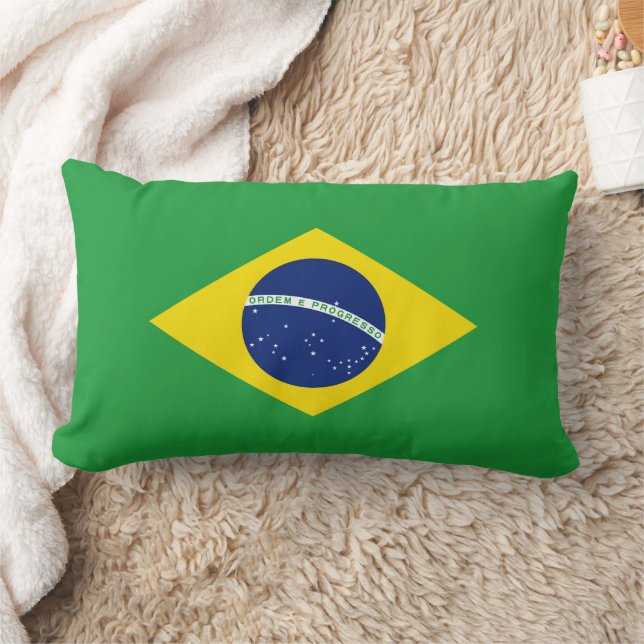 Brazil flag lumbar cushion (Blanket)