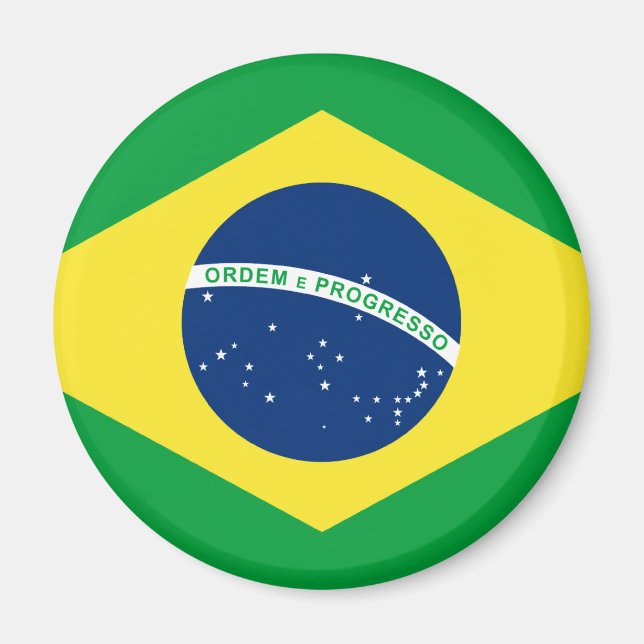 brazil flag magnet (Front)