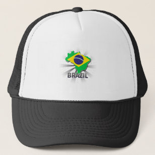 Brazil Flag Map 2.0 Trucker Hat