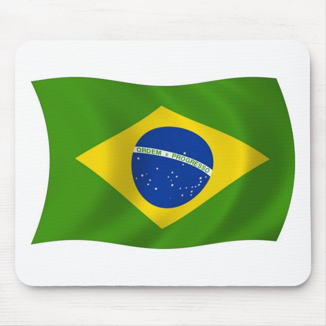 Brazil Flag Mousepad (Front)