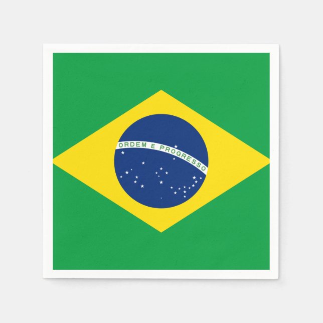 Brazil Flag Napkin (Front)