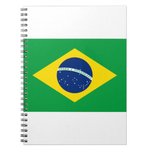 Brazil Flag Notebook