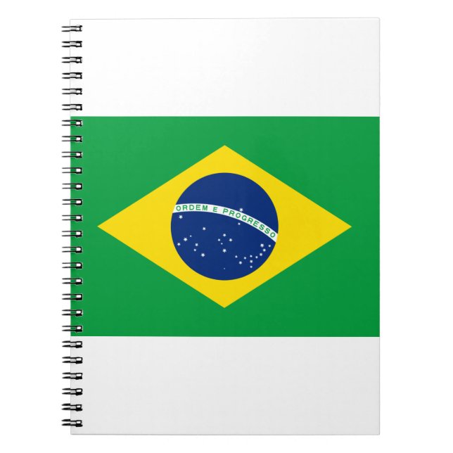 Brazil Flag Notebook (Front)