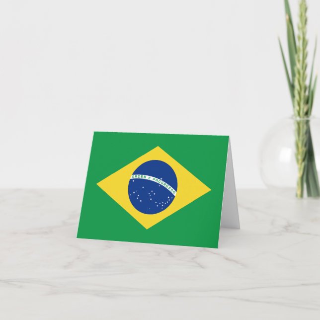 Brazil Flag Notecard (Front)