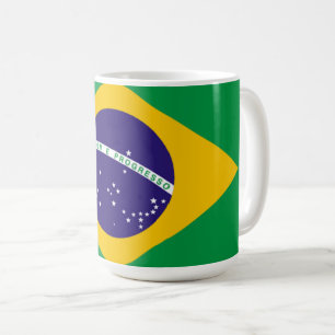 Brazil: Flag of Brazil Coffee Mug