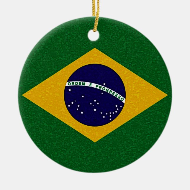 BRAZIL FLAG Ornament (Front)