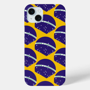 Brazil flag pattern iPhone 15 mini case