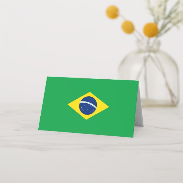 Brazil flag place card (Front)