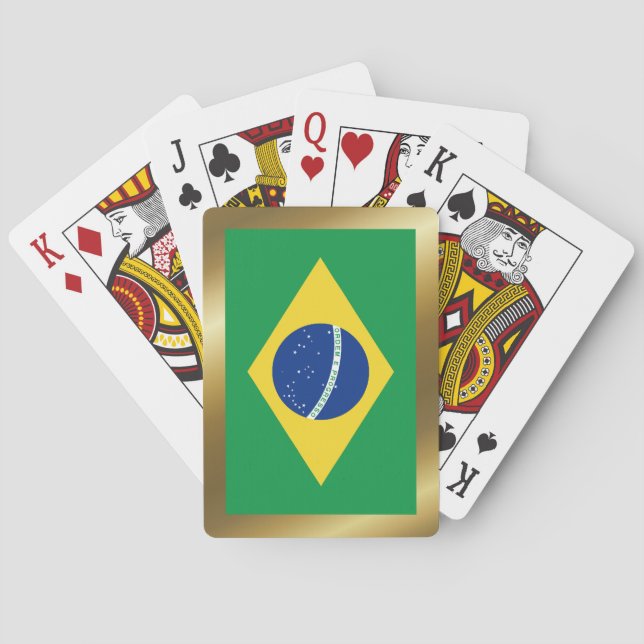Brazil Flag Playing Cards (Back)