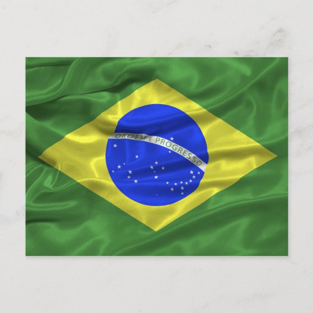 Brazil Flag Postcard (Front)
