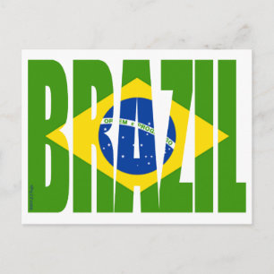 BRAZIL Flag Postcard