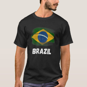 Brazil Flag Pride Retro Brazilian Flag Family Matc T-Shirt