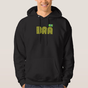 Brazil Flag Retro International Country Brasil Pri Hoodie