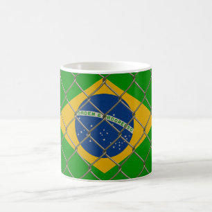 Brazil Flag Shielded Coffee Mug