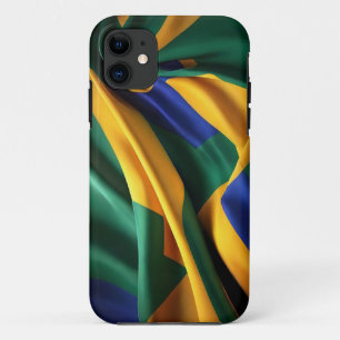 Brazil flag silk texture iPhone 11 case