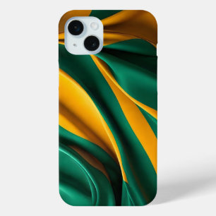 Brazil flag silk texture iPhone 15 mini case