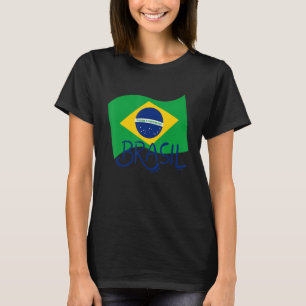Brazil flag Soccer Football T-Shirt