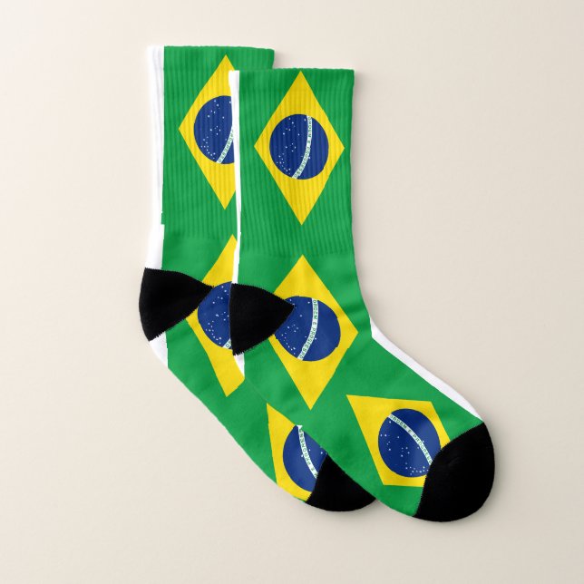 Brazil Flag Socks (Pair)