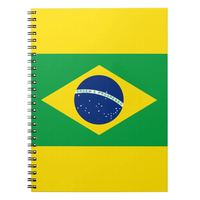 Brazil flag Spiral Photo Notebook (Front)