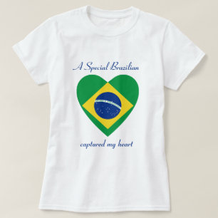 Brazil Flag Sweetheart T-Shirt