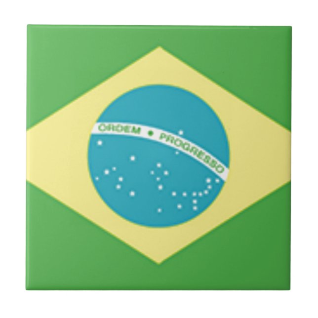 Brazil Flag Tile (Front)