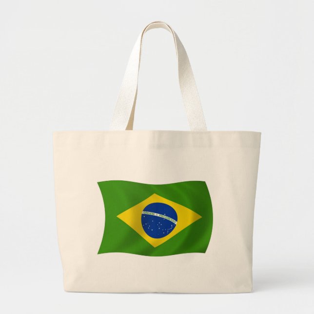 Brazil Flag Tote Bag (Front)