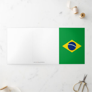 Brazil flag Tri-Fold card