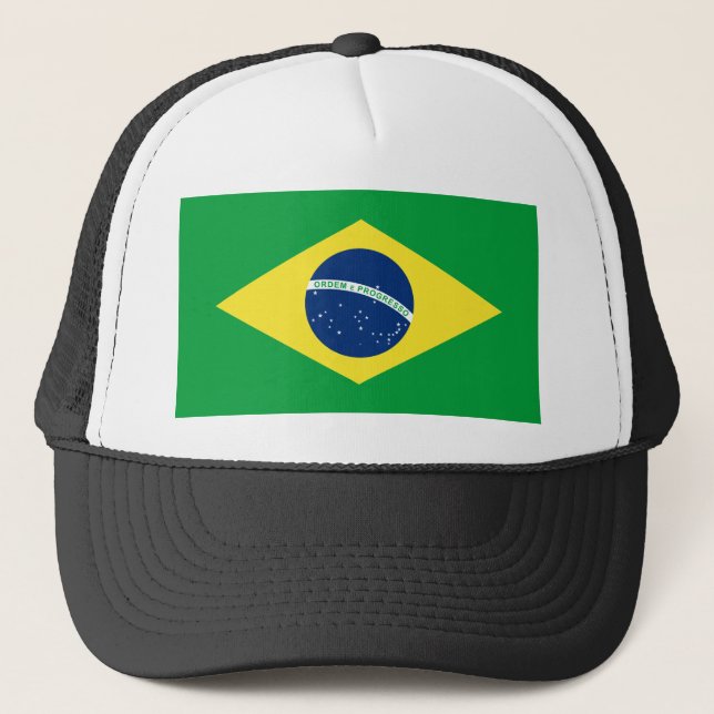 brazil flag trucker hat (Front)
