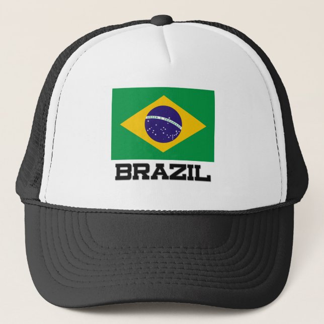 Brazil Flag Trucker Hat (Front)