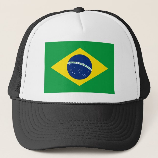 Brazil Flag Trucker Hat (Front)