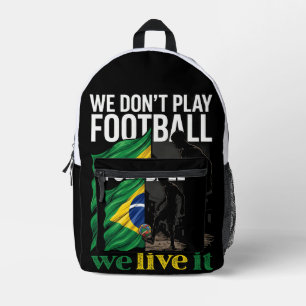 Brazil Football Backpack - We Live It Fan Bag