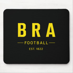 Brazil Football Est. 1822 Heritage Soccer Fan Tee Mouse Pad