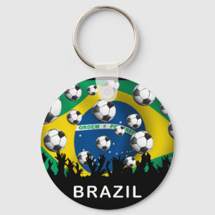 Brazil Football Key Ring