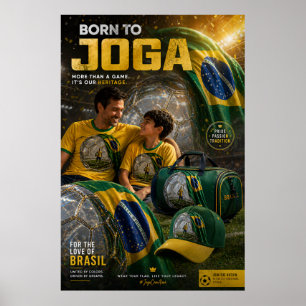 Brazil Football Legacy Collection – Father & Son  Poster