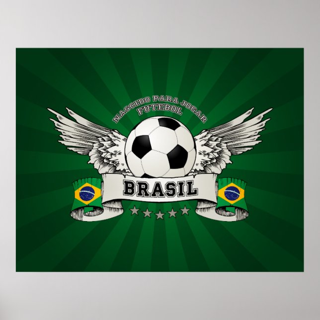 Brazil Football National Team Supporter poster (Front)