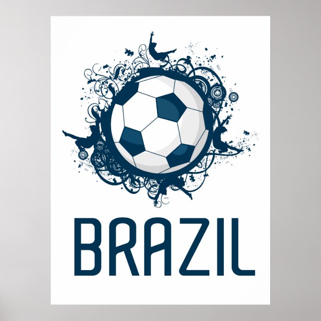 Brazil Football Poster (Front)