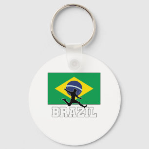 Brazil Football Soccer National Team Key Ring