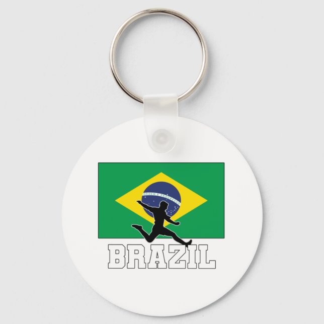Brazil Football Soccer National Team Key Ring (Front)